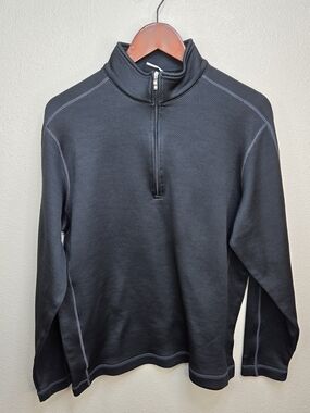 Nike Golf Dri Fit Men's 1/4 Zip Pullover Sweater Black Size Medium Long Sleeve